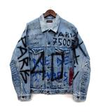 バレンシアガ BALENCIAGA グラフィック デニム ジャケット Gジャン Graphic Denim Jacket 534556 TBP33 ブルー 46