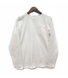 ピグメントダイ 長袖 Tシャツ ロンT NT81732 ホワイト 白 S