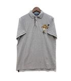 ポロ ラルフローレン POLO RALPH LAUREN ポロベア ポロシャツ 半袖 カノコ キッカーベア 刺繍 グレー M
