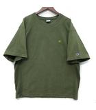 チャンピオン CHAMPION リバースウィーブ Tシャツ ヘビーウェイト 半袖 ワンポイント カーキ XXL C8-X360
