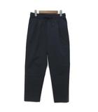 ザラ ZARA シアサッカー ストライプ タック イージー パンツ ネイビー 紺 S 7380/303