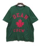 Missy Fit DEAN CREW Tシャツ カットソー 半袖 オーバーサイズ グリーン 緑 XS S74GD0713