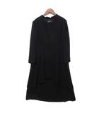  新品同様 ニュイ NUIT ブラックフォーマル 喪服 スーツ ワンピース 黒 9 02J42260-1 春夏