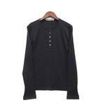 ドルチェ&ガッバーナ ドルガバ DOLCE&GABBANA ウール ニット ヘンリーネック プルオーバー 長袖 カットソー ダークグレー 40 イタリア製 ☆AA★