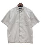 ブラックレーベルクレストブリッジ BLACK LABEL CRESTBRIDGE シアサッカー シャドーCBチェック シャツ 半袖 グレー M 51M20-720-04