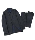 パーフェクトスーツファクトリー P.S.FA ユンサ YUNSA ビジネス スーツ セットアップ チェック 2B ジャケット パンツ チャコール L