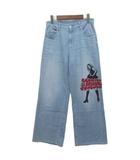 ヒステリックグラマー HYSTERIC GLAMOUR VIXEN GIRL デニム ワイド パンツ 2025SS ライトインディゴブルー S 01251AP07