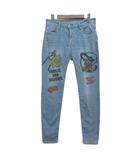 ヒステリックグラマー HYSTERIC GLAMOUR HYSTERIC SPY スキニー デニム パンツ ジーンズ ハイパワーストレッチ 2024SS ライトブルー M 01241AP04