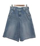 ヒステリックグラマー HYSTERIC GLAMOUR デニム ハーフパンツ ミディアム丈 USED加工 2025SS インディゴブルー S 01251AM03