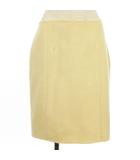 ラルフローレン RALPH LAUREN カシミヤ100% 台形 スカート ひざ丈 アイボリー 8 ☆AA★