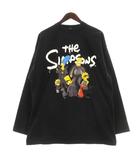 バレンシアガ BALENCIAGA × シンプソンズ The Simpsons Tシャツ カットソー 長袖 プリント 681046 TLVG7 ブラック L ☆AA★