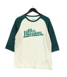 ティーエムティー TMT Tシャツ ラグランスリーブ プリント グリーン系 M 250527E  ■GY03