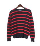 ポロ ラルフローレン POLO RALPH LAUREN ニット セーター ボーダー 長袖 ネイビー レッド 250724E ■F