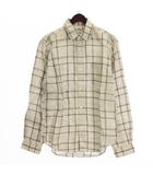 ジャーナルスタンダード レリューム JOURNAL STANDARD relume リネン チェック シャツ 長袖 グレー系 L ■F