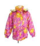 フェニックス PHENIX スキー ウエア ジャケット 中綿 刺繍 花柄 総柄 ピンク L アウター ■GY99