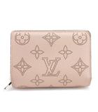 ルイヴィトン LOUIS VUITTON モノグラム マヒナ ポルトフォイユ クレア 二つ折り財布 レザー M82758 ジャスミン ピンク ☆AA★