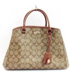 コーチ COACH シグネチャー ハンドバッグ 34608 ブラウン系