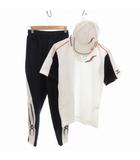 ミズノ MIZUNO Baseball Products セットアップ スポーツウェア 野球 ポロシャツ パンツ キャップ 帽子 M 紺 ネイビー 白 ホワイト /FT ■GY99