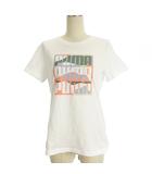 プーマ PUMA 半袖 Tシャツ GRAPHICS マウンテン プリント ホワイト L 250729E
