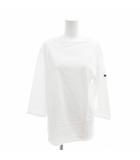 セントジェームス SAINT JAMES Tシャツ カットソー 無地 ボートネック 長袖 M 白 ホワイト /FT