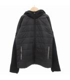 アディダス adidas MSIメッシ パデット フルジップパーカー ジャケット 裏フリース 切替 ロゴ 140 黒 ブラック /GV