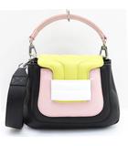 ピエールアルディ PIERRE HARDY ALPHA PAD Hand Bag ショルダーバッグ ハンドバッグ レザー ブラック