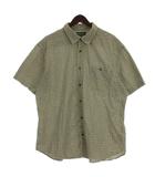 エディーバウアー EDDIE BAUER チェック シャツ 半袖 イエロー系 XL