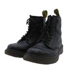 ドクターマーチン DR.MARTENS DELANEY 8ホール ブーツ デラニー レザー ブラック UK12 19cm ■GY51