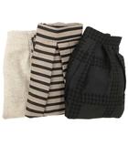 エムプルミエ ブラック M-Premier BLACK 3点セット スカート 34 38 フレア プリーツ ボーダー 無地 ベージュ 黒 ブラック /AE ■GY43