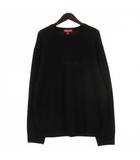 シュプリーム SUPREME 23AW Pilled Sweater ロゴ ニット セーター ブラック XL ☆AA★