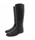 ガボール Gabor ロングブーツ レザー 24cm 黒 ブラック /GV