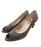 ヒミコ 卑弥呼 パンプス ストラップ 24 グレー オープントゥ /FF