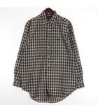 ラルフローレン RALPH LAUREN チェック シャツ 長袖 グレー系 M ☆AA★