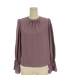プロポーション ボディドレッシング PROPORTION BODY DRESSING タグ付き 前後2Way リボンブラウス シャツ 長袖 パープル系 M