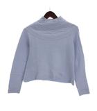 ハイネック ケーブル ニット 38 ライトブルー ■GY43