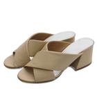 メゾンマルジェラ 22 Maison Margiela 22 サンダル ウェッジソール レザー ベージュ系 37 24cm