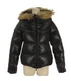 デュベティカ DUVETICA ダウンジャケット フーディ リアルファー ブラック 40