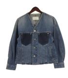 マカフィー MACPHEE トゥモローランド コットンデニム ノーカラージャケット インディゴ 36