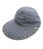 つば広 ワークキャップ 帽子 ブルー系 251114E