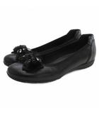 ガボール Gabor ビジュー リボン パンプス 4.5 ブラック 251114E 靴