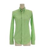 ラルフローレン RALPH LAUREN ギンガムチェック シャツ 長袖 ボタンダウン グリーン 0