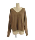 Vネック ニット セーター ブラウン系 2 ■GY43