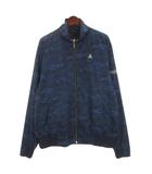 ルコックスポルティフ le coq sportif 総柄 ジップアップ ジャケット ゴルフウェア ネイビー LL 251201E