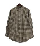 ラルフローレン RALPH LAUREN チェック シャツ 長袖 ボタンダウン ネイビー系 16-34 ☆AA★