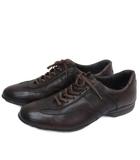 レザー スニーカー シューズ ブラウン 25cm