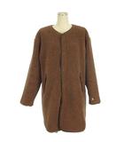 オーチバル ORCIVAL オーシバル ノーカラー ボアコート RC-8083 WBA ブラウン 1