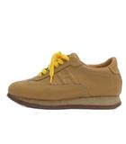 クイック スニーカー レザー ブラウン 36.5 23.5cm ジャンク