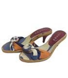 ロエベ LOEWE リボン サンダル ミュール 37 24cm