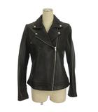 レプシィム ローリーズファーム LEPSIM LOWRYS FARM タグ付き ラムレザー ダブル ライダースジャケット ブラック L