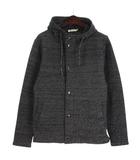 メンズメルローズ MEN'S MELROSE ニット ジャケット パーカー ネイビー 4 ■FF